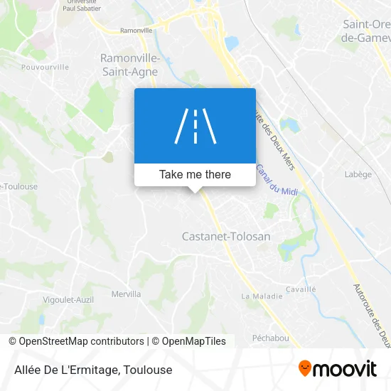 Allée De L'Ermitage map