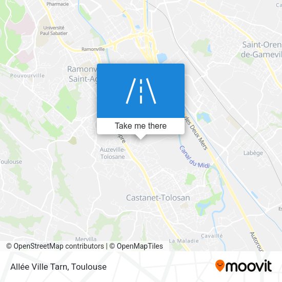 Allée Ville Tarn map