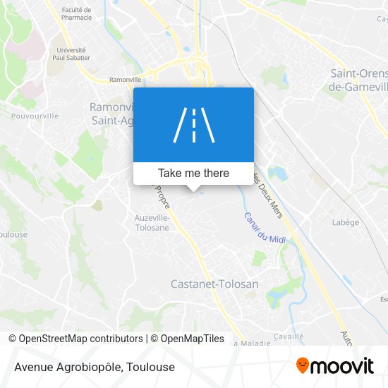 Avenue Agrobiopôle map