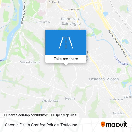 Chemin De La Carrière Pélude map