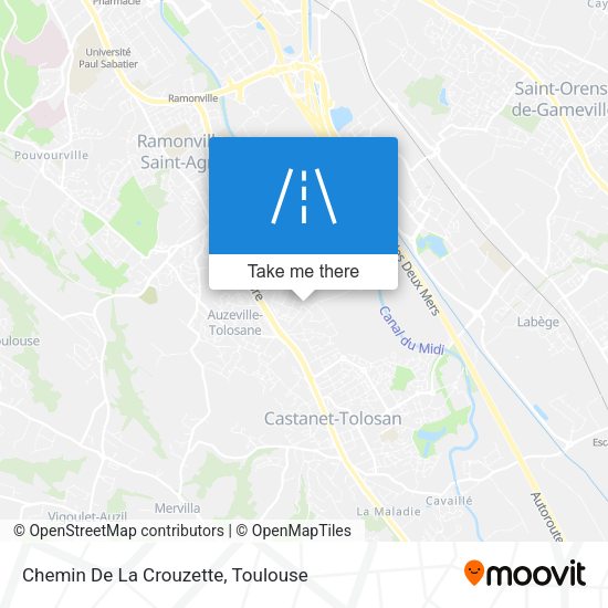 Chemin De La Crouzette map
