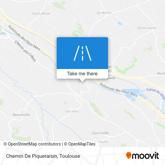 Chemin De Piqueraisin map