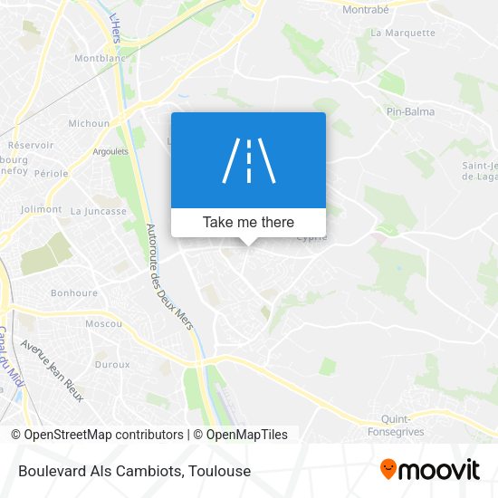Boulevard Als Cambiots map