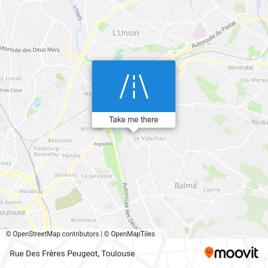 Rue Des Frères Peugeot map