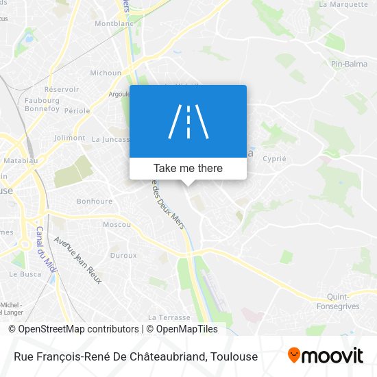 Rue François-René De Châteaubriand map