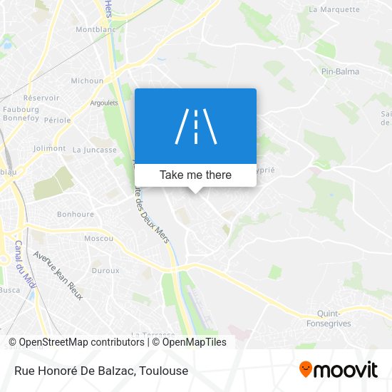 Rue Honoré De Balzac map