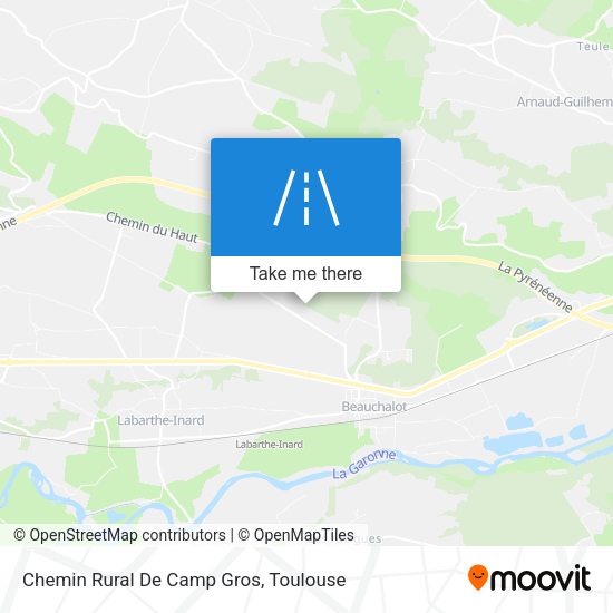 Chemin Rural De Camp Gros map