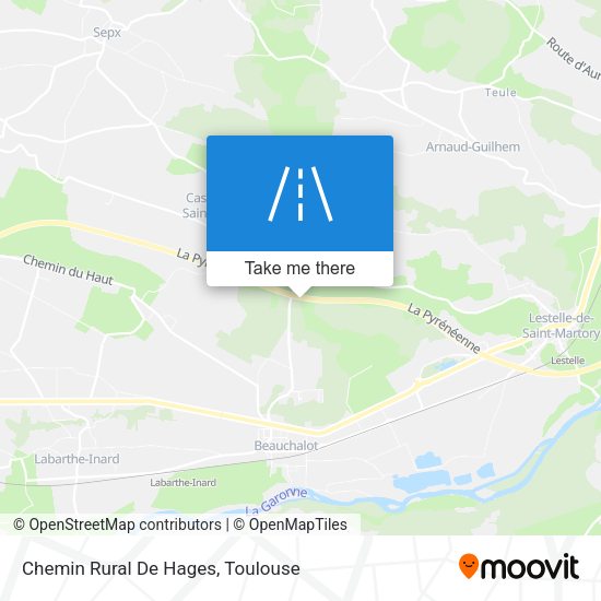 Chemin Rural De Hages map