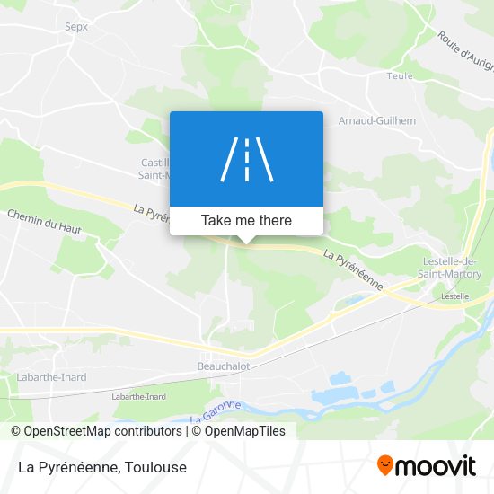 La Pyrénéenne map