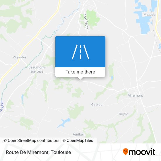 Route De Miremont map