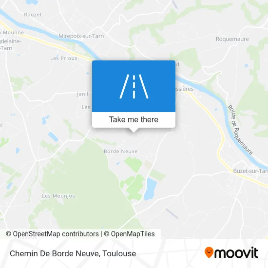 Chemin De Borde Neuve map
