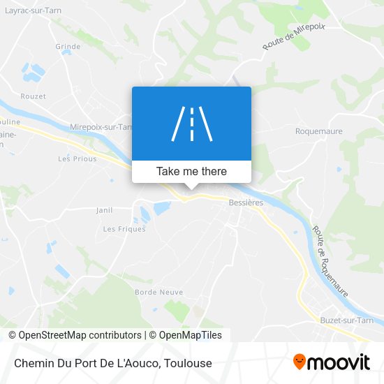Chemin Du Port De L'Aouco map