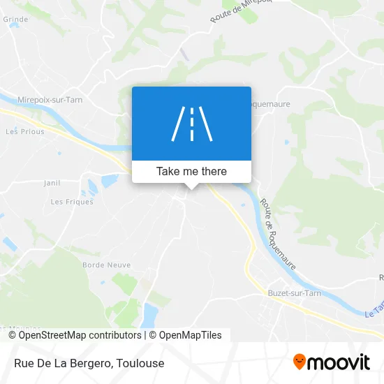 Rue De La Bergero map