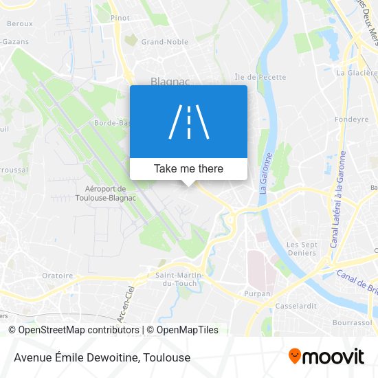Avenue Émile Dewoitine map