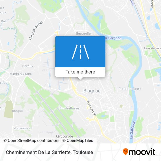 Cheminement De La Sarriette map