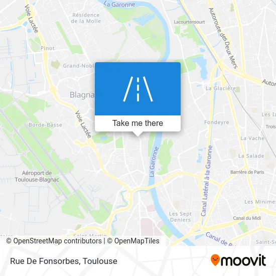 Rue De Fonsorbes map