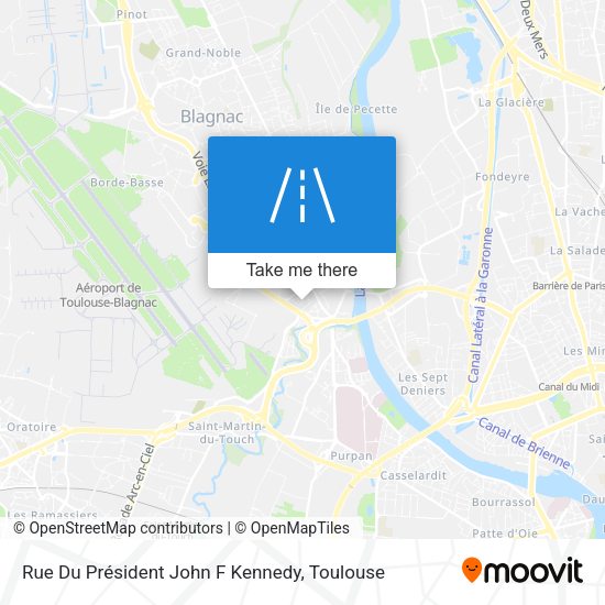 Rue Du Président John F Kennedy map