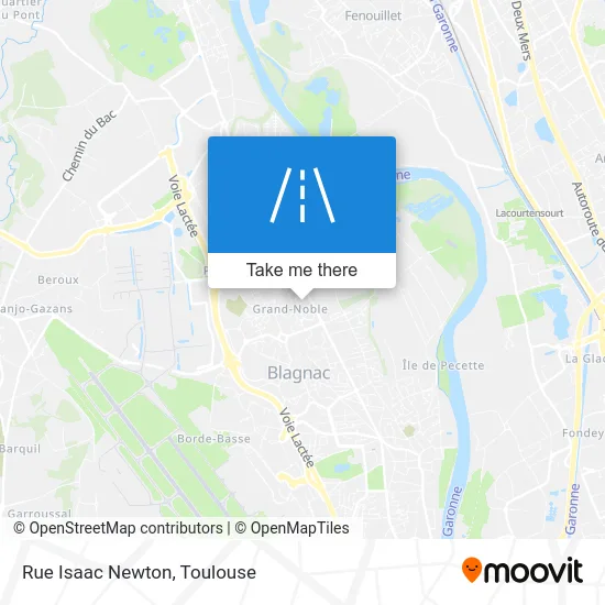 Rue Isaac Newton map