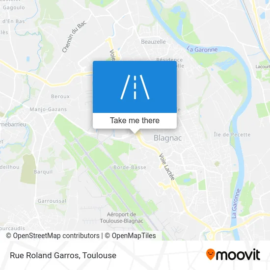 Rue Roland Garros map