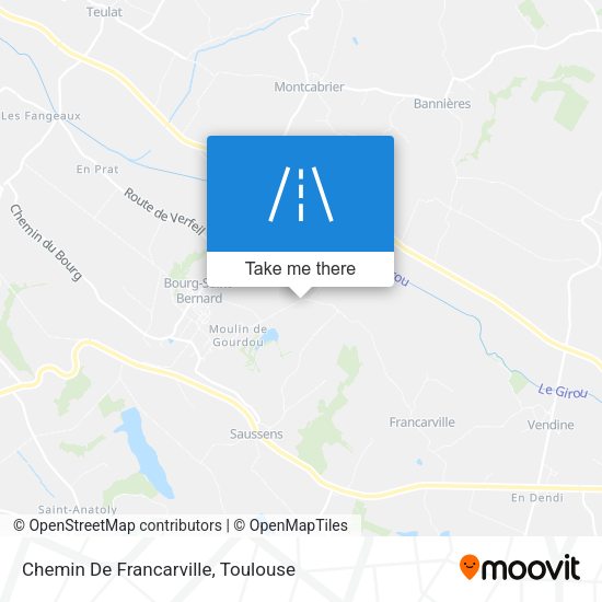 Chemin De Francarville map