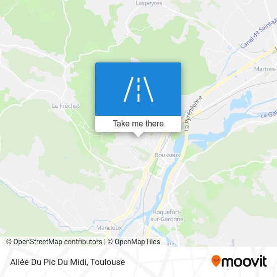 Allée Du Pic Du Midi map