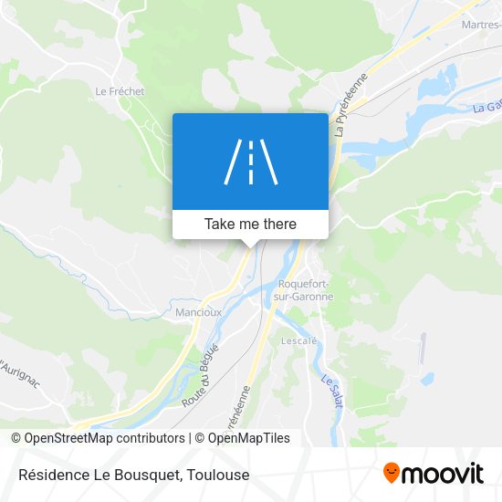Résidence Le Bousquet map