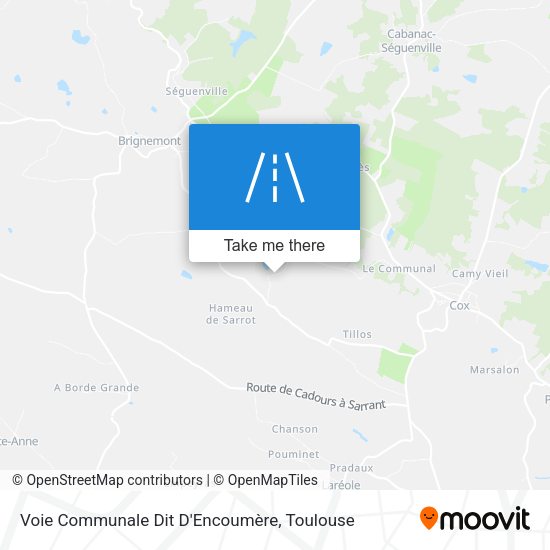 Voie Communale Dit D'Encoumère map