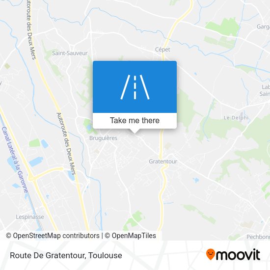 Route De Gratentour map