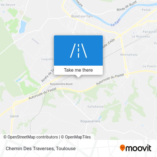 Chemin Des Traverses map