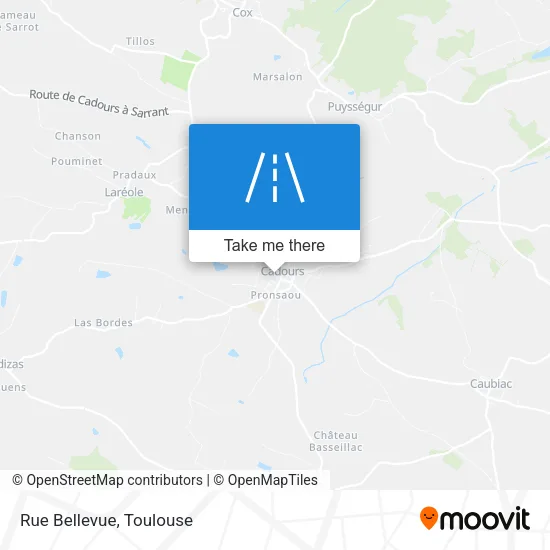 Rue Bellevue map