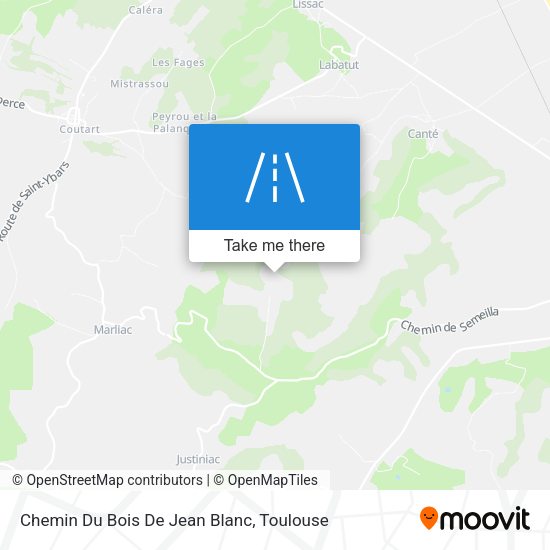 Chemin Du Bois De Jean Blanc map