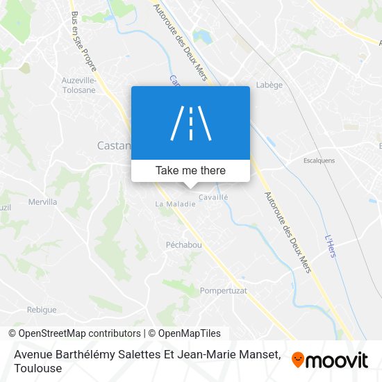 Avenue Barthélémy Salettes Et Jean-Marie Manset map