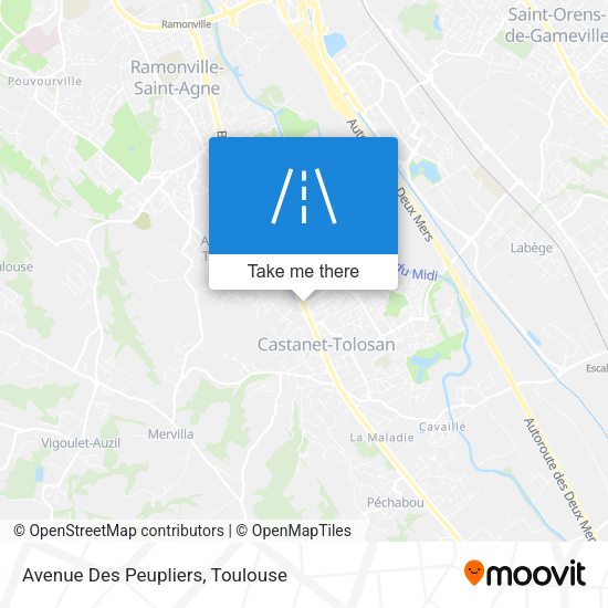 Avenue Des Peupliers map
