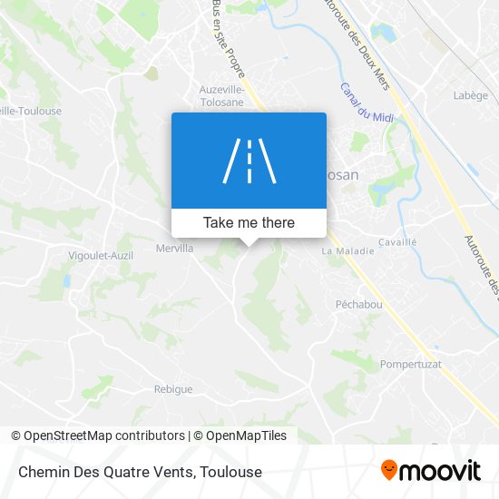 Chemin Des Quatre Vents map