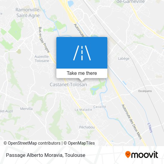 Passage Alberto Moravia map