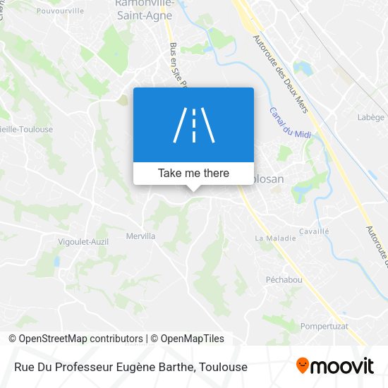 Rue Du Professeur Eugène Barthe map