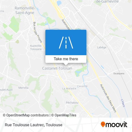 Rue Toulouse Lautrec map