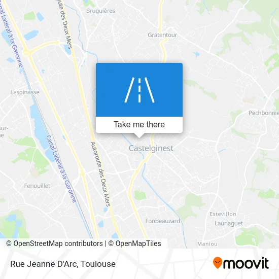 Rue Jeanne D'Arc map