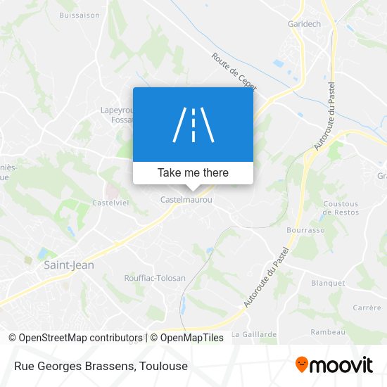 Rue Georges Brassens map
