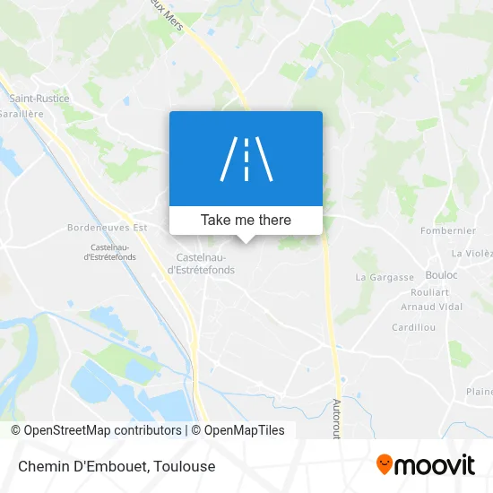 Chemin D'Embouet map