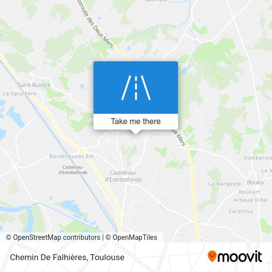 Chemin De Falhières map