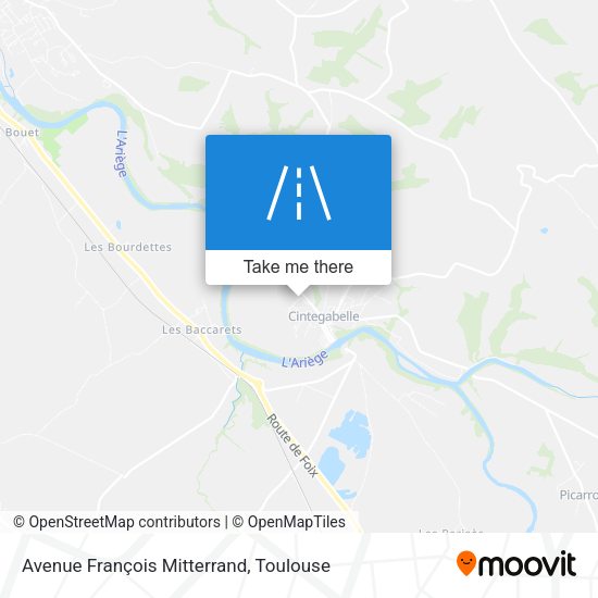 Avenue François Mitterrand map