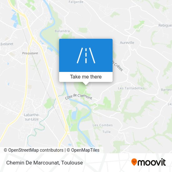 Chemin De Marcounat map