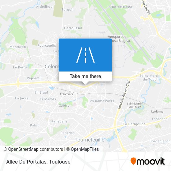 Allée Du Portalas map