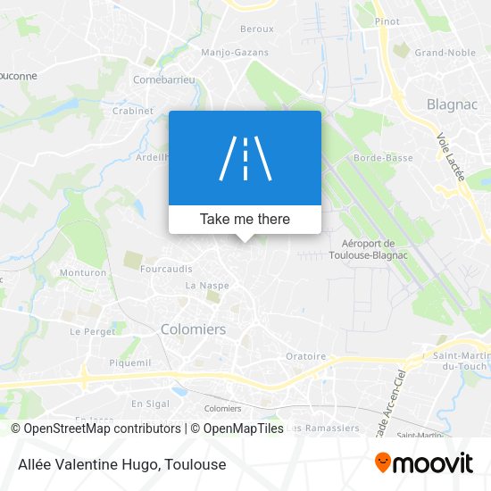 Allée Valentine Hugo map