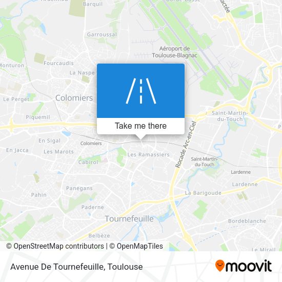 Avenue De Tournefeuille map
