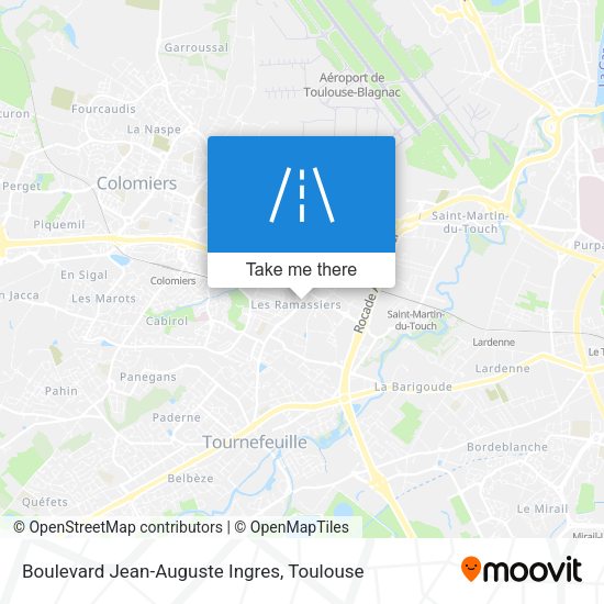 Boulevard Jean-Auguste Ingres map