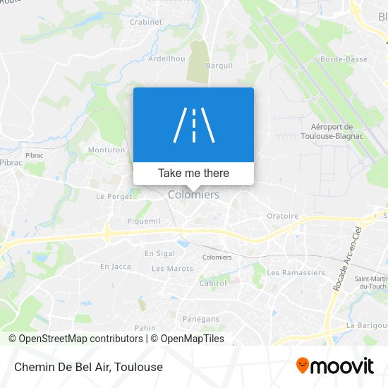Chemin De Bel Air map