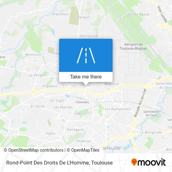 Rond-Point Des Droits De L'Homme map