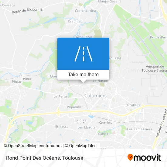 Rond-Point Des Océans map